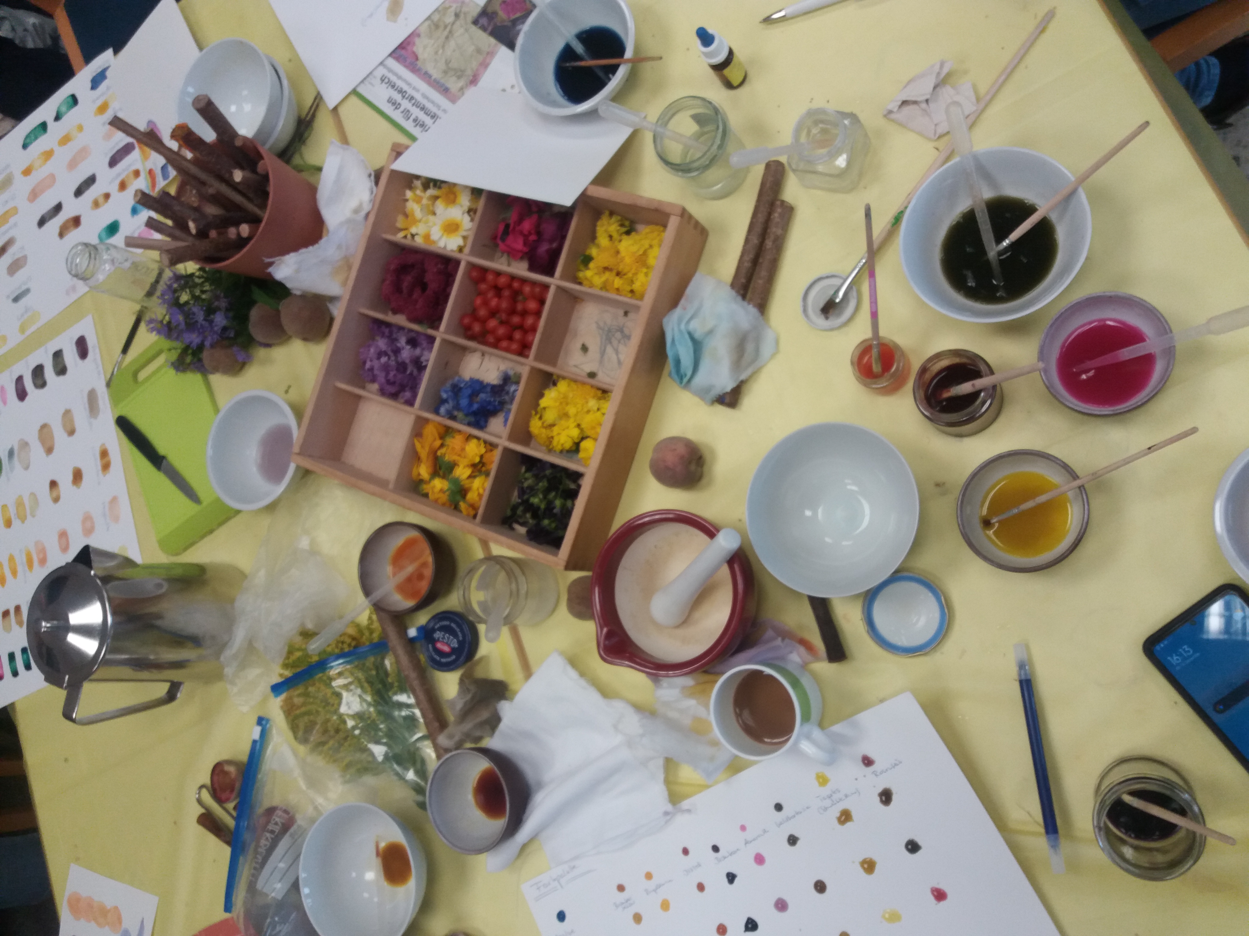Farben aus der Natur: herstellen und experimentieren